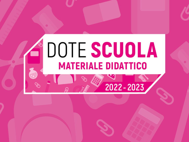 Dote Scuola - componente Materiale Didattico -  a.s. 2022/2023 